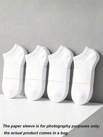 30 pares de calcetines tipo barco de color blanco sólido para hombre, cómodos, absorbentes de sudor, transpirables e invisibles, unisex, adecuados para uso diario, deportes, negocios, todas las estaciones, opcional 1 par/3 pares/5 pares/10 pares/20 pares/30 pares