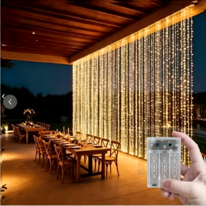 Garden String Lights, Fairy Lights, Battery Box Curtain Lights, Christmas Halloween Decorative Lights, Warm White Colorful Pink Garden Lights, 8 Lighting Modes Fairy Garland Decorative Lights, Date Confession Decorative Lights, Sparkling Birthday Party Decorative Supplies, Camping Decorative Supplies, Holiday String Lights, Romantic Atmosphere Room Bedroom Living Room Curtain Lights, Outdoor Lighting, Landscape Lighting, Garden Lights, Wedding Party Decorative Lights