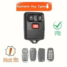 TPU Key Fob Case For Select For Ford Models - Flexibly Durable Car Key Shell Compatible With F-150, For F-250, For F-350, For Escape, For Explorer, For Expedition, For Ranger & More - Enhanced Protection Key Accessory - KY21 - View 6