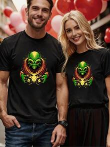 Men T-Shirts - 黑色 - 查看 2