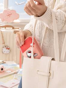 SANRIO 1pc Hello Kitty Travel Medicine Bag, Portable Zipper First Aid Storage Pouch With Wrist Strap, Suitable For Medication Storage, Home, Travel And Daily Use - Multicolor - View 8