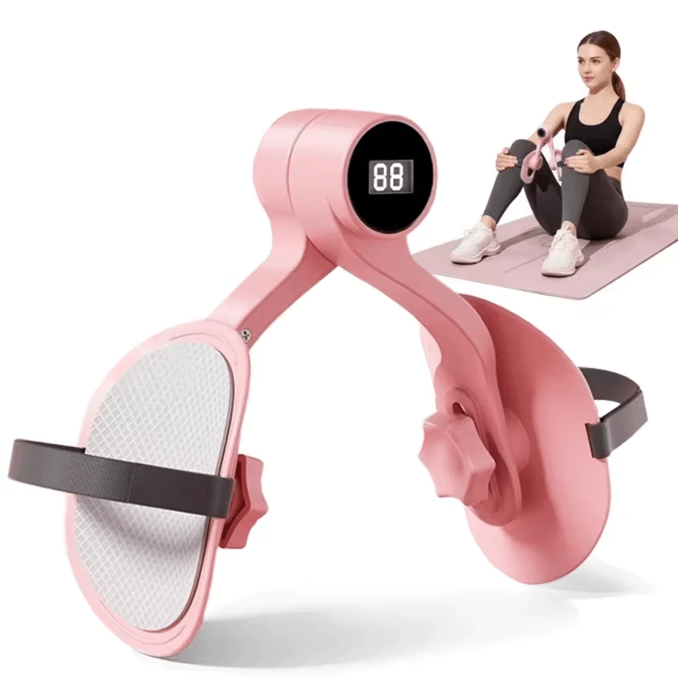 D&M Entrenador inteligente para el suelo pélvico, equipado con un contador digital ajustable de 360°, dispositivo diseñado específicamente para fortalecer las piernas y los glúteos, ideal para la recuperación posparto y ejercicios en casa.