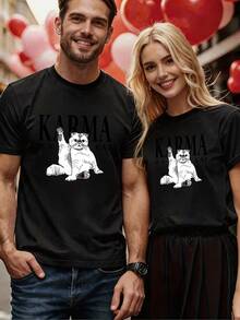 Men T-Shirts - 黑色 - 查看 2