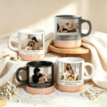 Personalised Photo Mug, Custom Ceramic Coffee Cup With Name, Birthday Gift, Bridesmaid Proposal Gift, Mother Of Bride Groom Thank You, Mothers Day Fathers Day Present For Mum Dad, Unique Wedding Keepsake - Photo Mug 1 - View 4