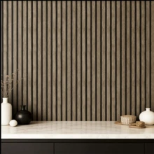 1 Roll Vintage Striped Wallpaper, Brown And Ginger Striped Lattice Texture, Removable, PVC Waterproof Oil-Proof Decoration Wallpaper, Peel And Stick, Appliances, Furniture, Home Decor, Room Background, Kitchen, Renovation, Wallpaper, Wall Sticker 15.74X196.85inch - Stripe - View 3