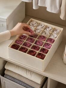 Foldable Drawer Storage Box, Closet Organizer For Clothes, Socks, Underwear, Ties - Multicolor - View 3