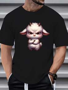Men T-Shirts - 黑色 - 查看 3