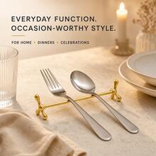 1pc/2pcs Stainless Steel + Zinc Alloy Chopstick Holder/Chopstick Rest | Suitable For Dining Table, Reusable Chopstick Placement Device, Suitable For Spoons, Forks And Other Tableware, Suitable For Kitchen, Home, Restaurant, Cafe, Office And Other Places. - Multicolor - View 11