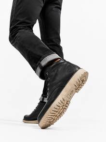 Timberland New Lightweight Non-Slip Mid-Top Boots For Men, Comfortable Minimalist Casual Outdoor Shoes - Black - View 3