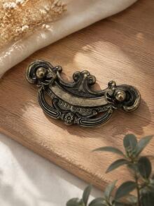 5pcs Vintage Bronze Drawer Pulls, Cabinet Door Handles, Suitable For Kitchen Furniture And Cabinets - A - View 5