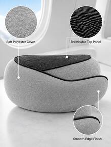 Bantal Leher Lipat untuk Perjalanan dengan Tas Penyimpanan, Bantal Pesawat Busa Memori Lembut 360°, Perlengkapan Perjalanan Penerbangan dan Tidur Siang yang Ringkas dan Portabel - MultiWarna - View 8