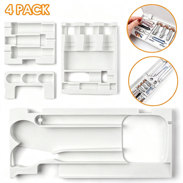4pcs/Set Tool Storage Slots, Suitable For Maker 3 And Maker, Weeding Tool Kit Tray, Blade Shell Tip Accessory Storage Box