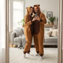 nerd hunters Plush Kigurumi Pajamas Cosplay Costume Capibara - Brown - View 9