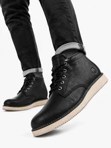 Timberland New Lightweight Non-Slip Mid-Top Boots For Men, Comfortable Minimalist Casual Outdoor Shoes - Black - View 1