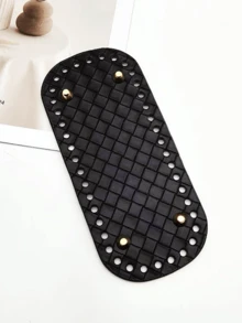 鉤針編織包底墊、皮革包底、手工包支撐墊、加固包型、耐磨保護，適用於 DIY 編織包、鉤針手提包製作 - 彩色 - 查看 3