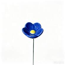Garden Bee Water Cup, Flower-Shaped Bee Waterer, Resin Simulated Forget-Me-Not, 1/5pcs, Desktop Ornament, Garden Decoration, Suitable For Outdoor Garden,Party Decoration, Garden Supplies, Outdoor Decoration - Multicolor - View 10