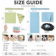 Face Towels 6/12/24pcs, Ultra Soft Skin-Friendly Facial Cloth, Suitable For Sensitive Skin, 10x10/12x28 Inch Small/Large Size, Reusable Washable Makeup Remover Cloth, Easy To Rinse Multi-Color Facial Cleansing Cloth - 4-color Mixed Packaging - View 5