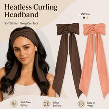 Heatless Curling Band, Women's Heatless Curler, Soft Elastic Sleep Curling Tool, Skin-Friendly Elastic Hair Accessory, Overnight Styling Hair Band, Travel Beauty Essential, Gift For Women - Multicolor - View 9