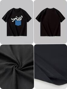Men T-Shirts - Black - View 4