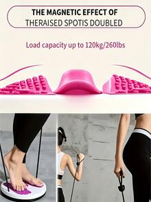 1pc Waist Twist Disc With Resistance Pull Rope, Home Waist Shaping Tool, Magnet Massage, Shaping Twist Disc, Portable Shaping Fitness Rotating Disc, Fitness Equipment - Multicolor - View 7
