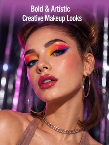 beauty glazed Multi-Color Eyeshadow Palette With 5 Makeup Brushes, Matte Glitter Shimmer Multi-Function Blush Contour Highlighter, Long-Lasting Daily Date Party Makeup Gift Set, Suitable For Women And Girls - Multicolor - View 8