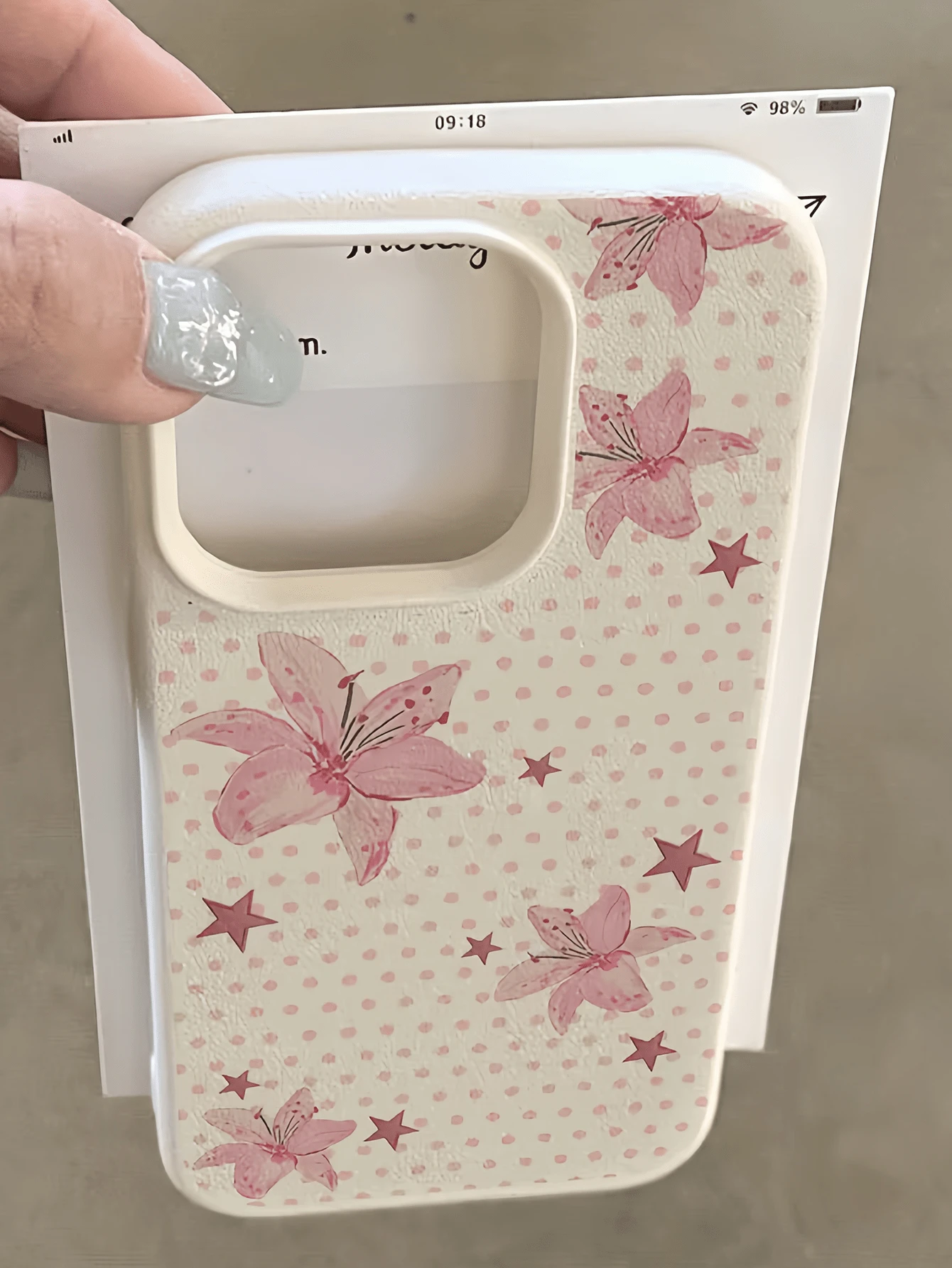 1件 白色波點星星百合個性化極簡全包覆 TPU 防震手機殼,適用於 Apple 18 17 16 15 14 13 12 11 Pro Max Air 及系列 - 彩色 - 查看 1