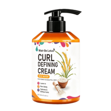 WATR BE LOTUS Rice Water Curl Styling Leave-In Conditioner, Moisturizing Anti-Frizz Styling Cream, Non-Sticky Formula For Defined Bouncy Curls And Waves, Nourishes Hair, Suitable For All Curl Types, 280ml - 280ml - View 7