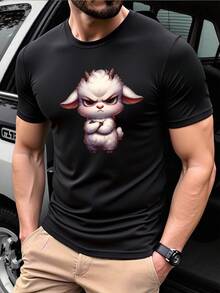 Men T-Shirts - 黑色 - 查看 6