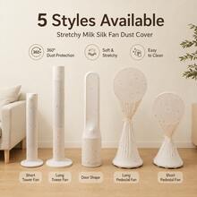 Household Moisture-Proof Dust-Proof Elastic Fabric Fan Cover, Easy To Put On And Take Off, Washable, Reusable - Multicolor - View 2