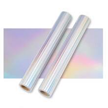 1 Roll Of 200*21 Cm Holographic Rainbow Transparent Self-Covering Cold-Pressed Film | Waterproof And Self-Adhesive, Suitable For DIY Home Decoration, Decorative Protection Photos, Stickers - 200*21cm-rainbow - View 8
