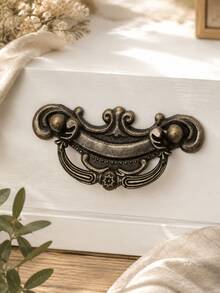 5pcs Vintage Bronze Drawer Pulls, Cabinet Door Handles, Suitable For Kitchen Furniture And Cabinets - A - View 4