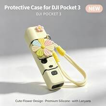 Floral Design Protective Case For Pocket 3, Cute Cartoon Design, Easy To Install And Store, Camera Lens Protector - View 11