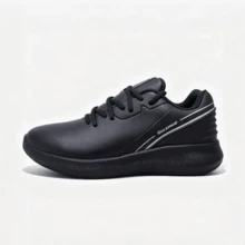 Low-Top Lace-Up Men's Golf Shoes, Anti-Slip Wear-Resistant, Waterproof Upper, Spikeless Design, Suitable For Multiple Occasions - Black - View 14