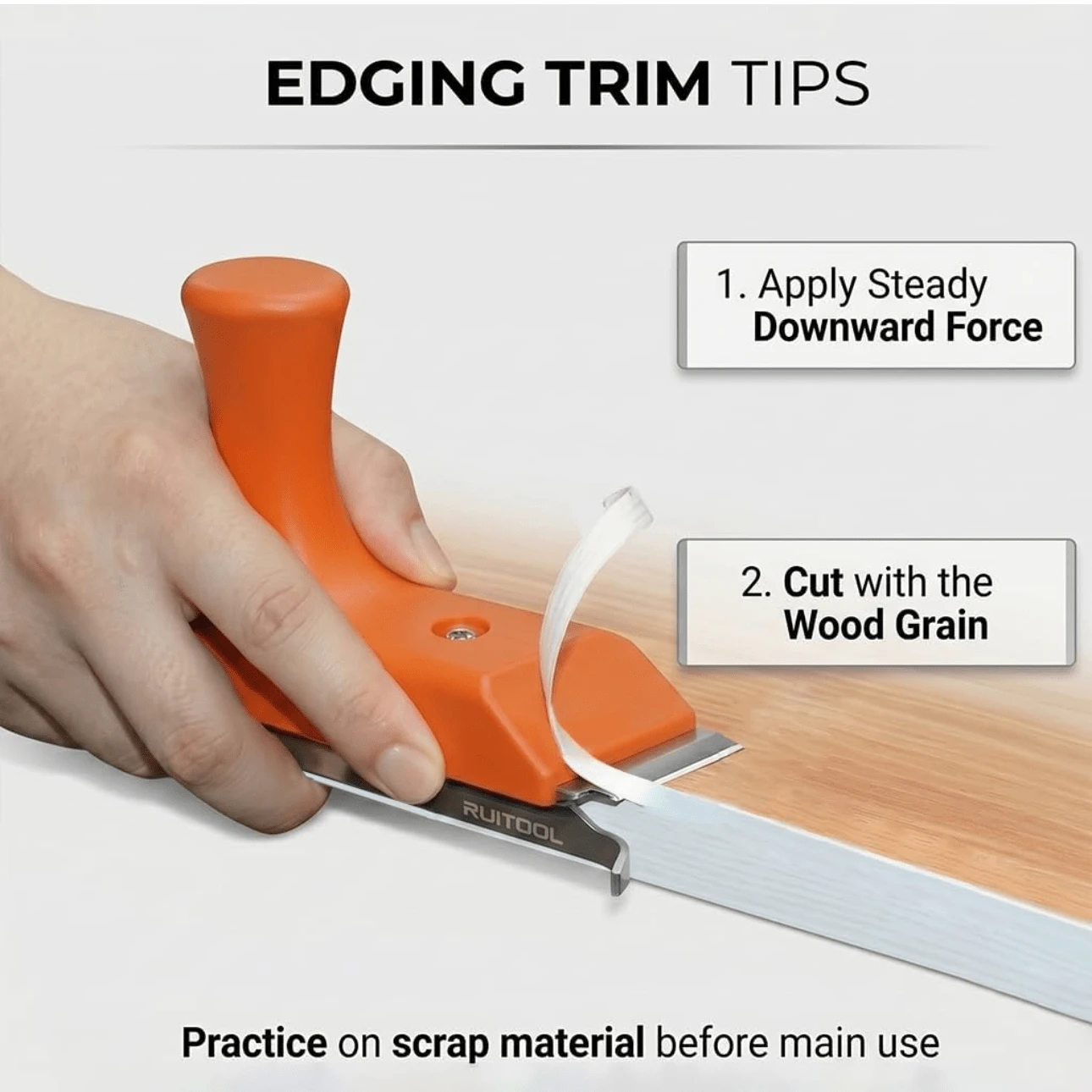 Woodworking Manual Edge Trimming Tool, PVC Edge Banding Chamfering Scraper, 1.5-2.0 Dual Scale Adjustable Edge Trimming Tool, Handheld Furniture Board Edge Trimming Plane, Remove Excess Edge Banding Burrs And Rough Edges, Board Round Corner And Straight Edge Trimming Tool, Home Decor DIY Woodworking Hand Tool, Furniture Board Edge Banding Trimming Tool, Labor-Saving Handheld Edge Trimming Knife, Cabinet And Wardrobe Board Edge Banding Repair Tool, Home Woodworking Hand Trimming Tool, Simple Manual Edge Trimming Plane For Decoration Woodworking - Wood Trimmer - View 1