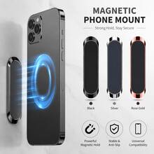 Mini Magnetic Car Phone Holder, Aluminum Alloy Dashboard Phone Mount, Strong Magnetic One-Hand Operation Phone Holder - Rose Gold - View 5