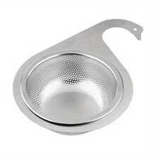 Stainless Steel Swan Strainer Basket, Hanging Kitchen Sink Drainer Rack, Dry & Wet Separation Storage Rack, Sink Filter Rack, Upgraded Mesh Swan Sink Filter Basket, Latest Sink Corner Filter Net, Faucet Hanging Filter Basket, Kitchen Garbage Filter Net - L - View 5
