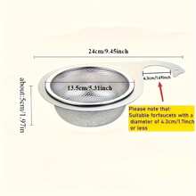 Stainless Steel Swan Strainer Basket, Hanging Kitchen Sink Drainer Rack, Dry & Wet Separation Storage Rack, Sink Filter Rack, Upgraded Mesh Swan Sink Filter Basket, Latest Sink Corner Filter Net, Faucet Hanging Filter Basket, Kitchen Garbage Filter Net - L - View 4