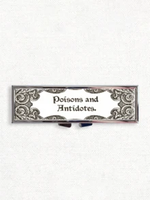 "Poisons And Antidotes" Printed Pill Box, Vintage European Style Pill Dispenser, Portable Pill Dispenser, Precise 1-2 Pill Dispenser, Convenient Medication Storage Box, Easy-To-Use Design, Plastic Material, Portable Travel Pill Box, Dispensing Box, Large Capacity Pill Box, Back To School Gift, Mother's Day Gift, Halloween Gift - Multicolor - View 10