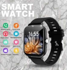 NcmRyu Unisex Smartwatch, Comfortable Silicone Strap, Supports Phone Calls, Message Notifications, Music Control, Alarm, 180mAh, Compatible With Android And IOS Systems, Sports Style, Suitable For World Cup Party - View 2