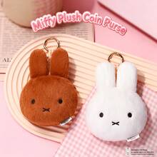 MIFFY MIFFY Gantungan Kunci Dompet Koin Plush, Dompet Mini Resleting Boneka Kelinci Lucu, Tempat Kartu dan Kotak Earphone Kelinci yang Menggemaskan, Gantungan Kunci Tas Lembut, Hadiah Natal, Cocok untuk Anak Perempuan, Anak-anak, Remaja, Hadiah Natal dan Ulang Tahun - MultiWarna - View 1