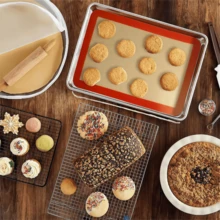 1pc Silicone Baking Mat, Heat Resistant Oven , 42cm*29.5cm Reusable Non-Stick Baking Sheet, Parchment Paper Alternative, Universal For Cookies, Bread, Pizza, Roasted Chicken, Meat, 2-In-1 Kneading Mat, Easy To Clean And Store, Home Baking Tool, Say Goodbye To Disposable Parchment Paper, Time-Saving And Effort-Saving Baking Essential - View 11
