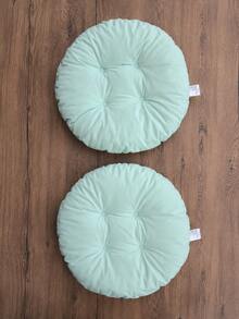 Made In Turkey 38cm Round Tufted Chair Cushion, Soft Thick Seat Pad, Available In 2PCS & 4PCS Sets For Dining Chairs, Kitchen, Floor & Home Decor - Mint Green - View 7