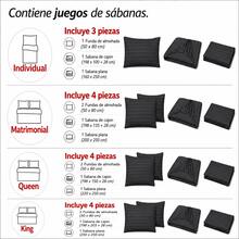 AMOROSA Sheet Sets With Pillowcases - Black - View 3