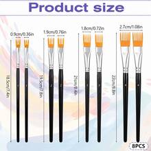 Dom Delfim Graphic Artist Brush Set - 8 Leaf-Shaped Brushes - 8-pack Leaf Pens - View 2