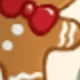Beige - Christmas Hat Gingerbread Man