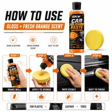 GKW Pasta Poles Mobil Serbaguna Aroma Jeruk Krim Pengkilap untuk Cat, Ban, Kulit, Interior, Plastik dengan Bonus Spons - 100ml + spons - View 11