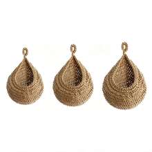 6pcs Wall-Mounted Vegetable & Fruit Storage Baskets, Hanging Flower Pots, Water Drop Bird Nest Hanging Net, Hand-Woven Storage Net, Space-Saving, Convenient To Use, Suitable For Kitchen, Garden, Living Room, Home Decor - Multicolor - View 7