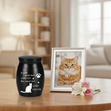 Aluminum Alloy Mini Pet Memorial Urn, Waterproof Dustproof Sealed Ash Holder With Lid, Dog Cat Hair Organizer Resting Place Keepsake - Multicolor - View 3