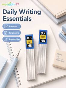 HB 自動鉛筆芯替換芯 0.5mm 0.7mm 書寫順暢 適用學生學校辦公文具用品 - 多款 - 查看 7