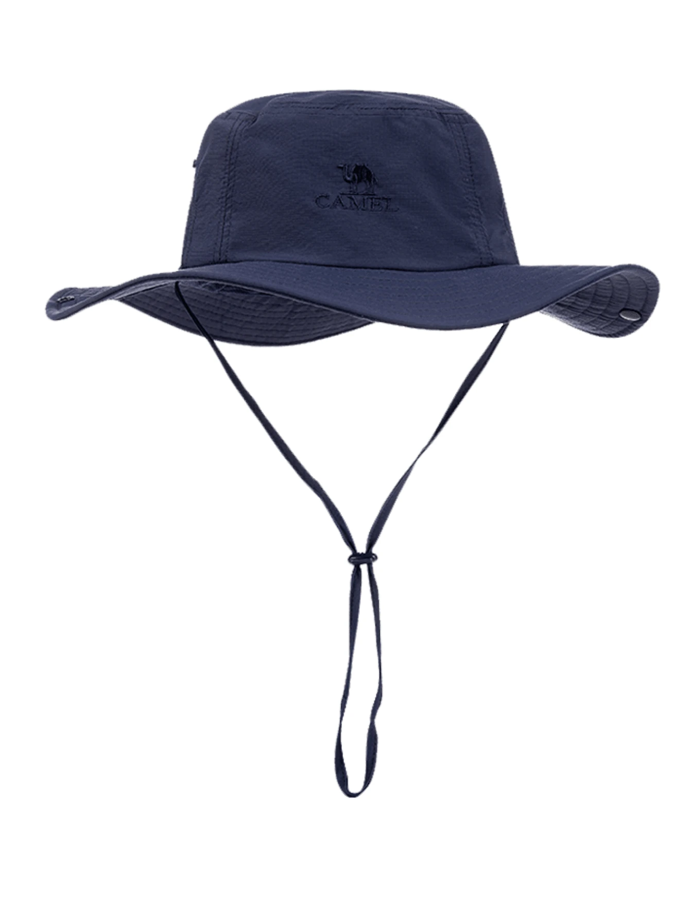 CAMEL CROWN 新款夏季防紫外線水桶帽,中性遮陽帽,丹寧戶外帽,適合登山,男女通用 - 藏蓝色 - 查看 1
